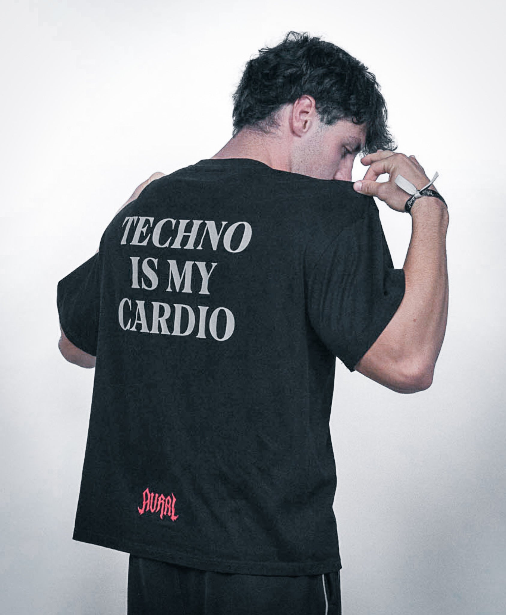TECHNO IS MY CARDIO - BLACK REFLECTIVE