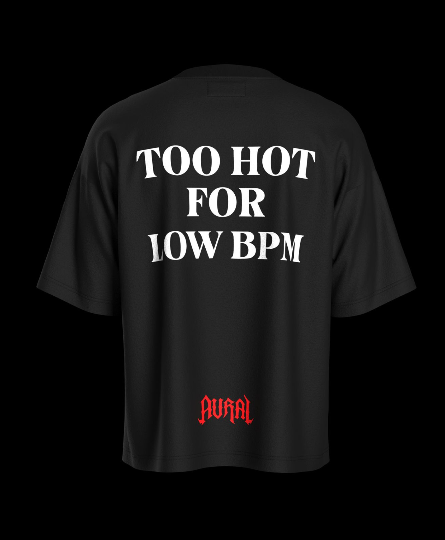 TOO HOT FOR LOW BPM - BLACK REFLECTIVE