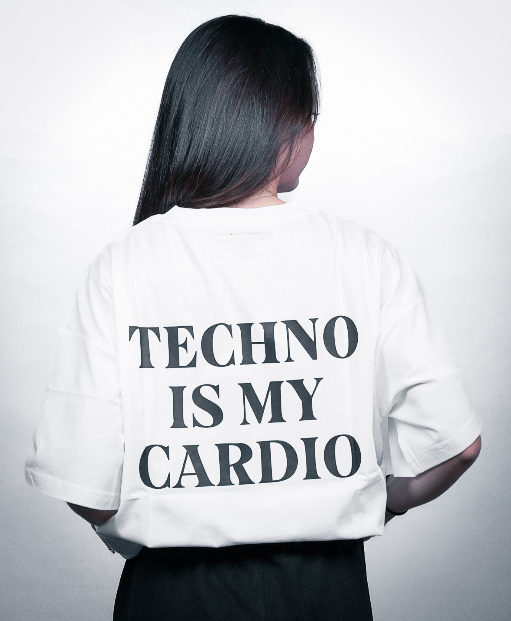 TECHNO IS MY CARDIO - WHITE
